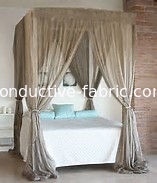 EMF protection canopy silver coated nylon mesh fabric gauze cloth