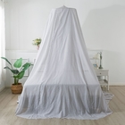 silver cotton pyramid round emf RF shielding bed canopy