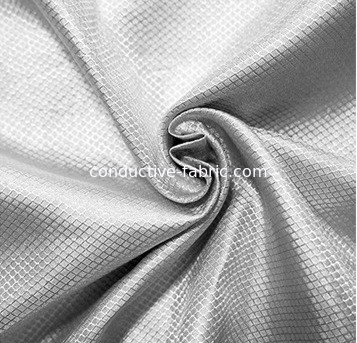 100%silver fiber conductive fabric antiradiation fabric diamond lattice