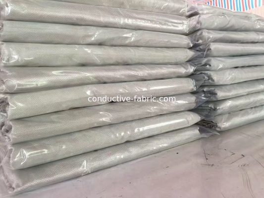 100%silver fiber conductive fabric antiradiation fabric diamond lattice