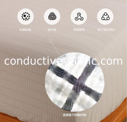 best silver organic cotton earthing bed sheets grounding fitted sheet manufacturer