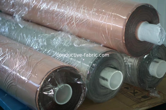 RFID blocking rf shielding conductive copper fabric gold fabric 80DB