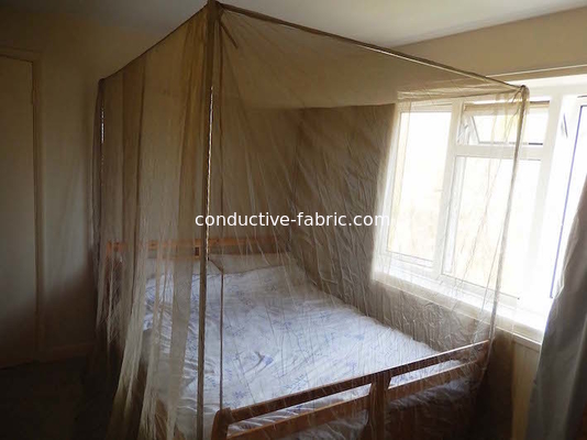 emf shielding silver fiber coated nylon mesh for anti radiation canopy and curtains